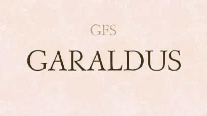 GFS Garaldus Serif font