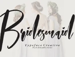 Bridesmaid Script font