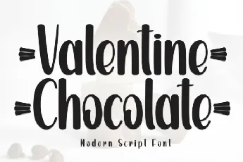 Valentine Chocolate Display font