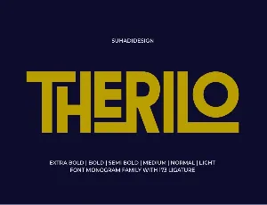 Therilo font