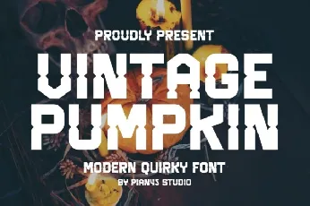 Vintage Pumpkin Display font