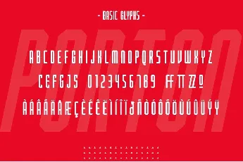 Porton Condensed font