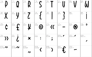 BODYNOTE font