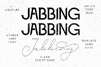 Jabbing Demo font