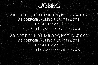 Jabbing Demo font