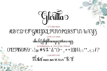 Gloritta Script font