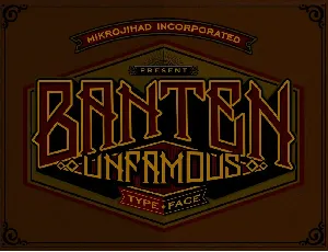 Banten Unfamous font