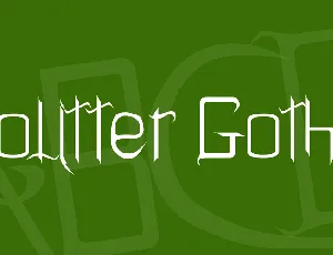 Holitter Gothic font