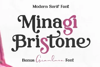 Minagi Bristone font