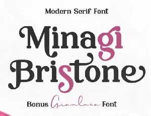 Minagi Bristone font