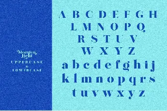 Morgenlicht font