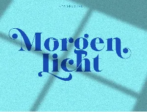 Morgenlicht font