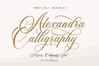 Alexandra Calligraphy font