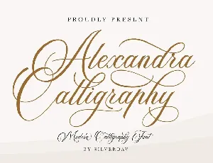 Alexandra Calligraphy font