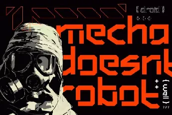 Hundred Wars Cyber Tech Typeface font