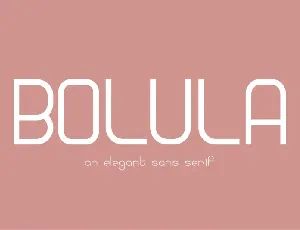 Bolula Sans Serif font