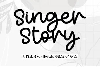 Singer Story - Personal Use font