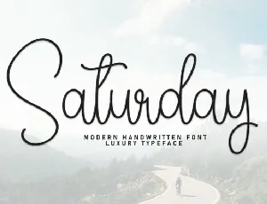 Saturday Handwritten font