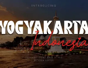 Yogyakarta Indonesia font