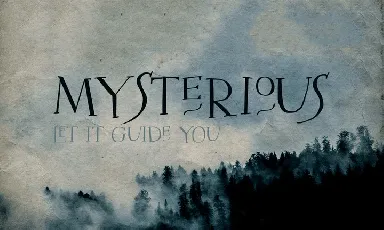 Mysterious Typeface Free font