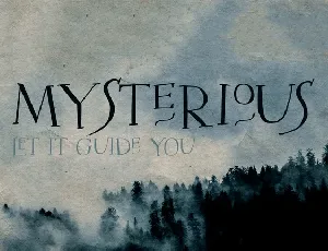 Mysterious Typeface Free font