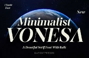 Minimalist Vonesa font