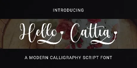 Hello Cattia Demo font