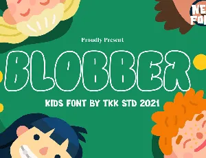 BLOBBER font