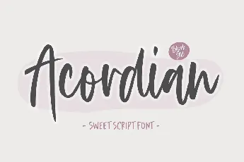 Acordian font