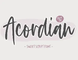 Acordian font