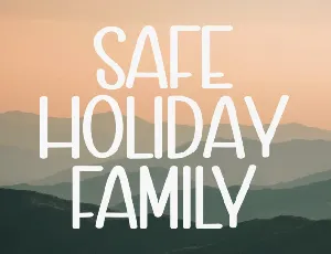 Safe Holiday Family font