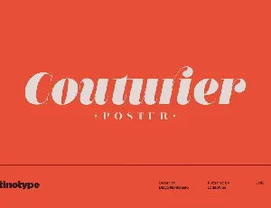 Couturier Poster Family font