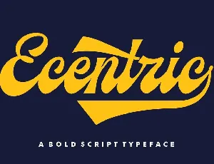 Ecentric font