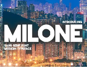 Milone font