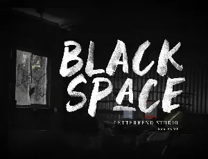 Black Space SVG font