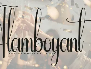 Flamboyant Script font