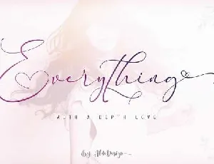 Everything Calligraphy font