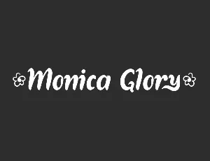 MonicaGloryDemo font