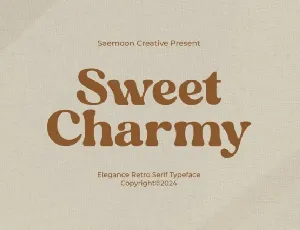 Sweet Charmy font