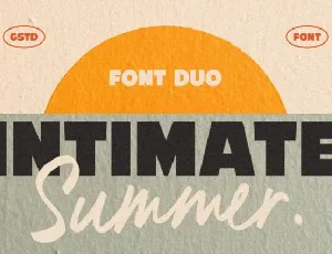 Intimate Summer Duo font