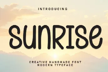 Sunrise Display font