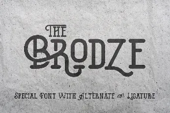 The Brodze Free font