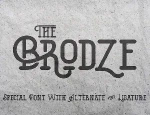 The Brodze Free font