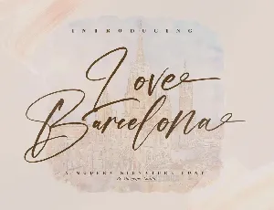 Love Barcelona font