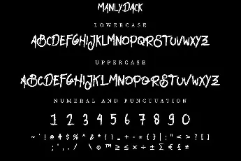 Manly Dack Demo font