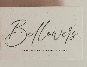 Bellowers font