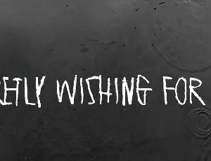 Secretly wishing for rain font