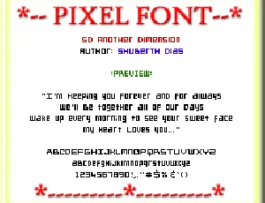 SD Another Dimension font