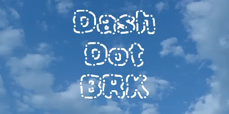 Dash Dot BRK font