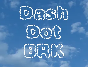 Dash Dot BRK font